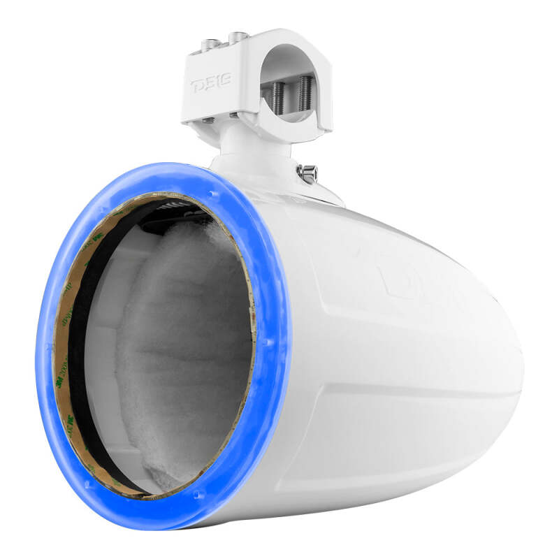 DS18 Marine And Powersports Towers Speakers Not Included 8in RGB LED Lights White