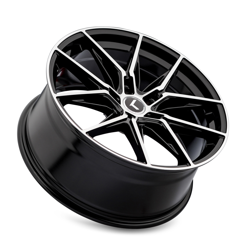 Kraze Wheels Kraze KR196 Evolve 19x8.5 / 5x120 BP / 30mm Offset / 72.56mm Hub Gloss Black Machined Wheel