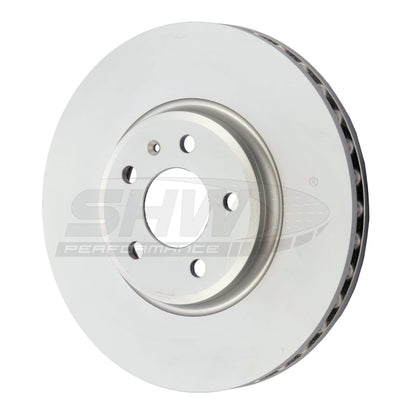 SHW Performance SHW 09-11 Audi A4 2.0L Front Smooth Monobloc Brake Rotor (8K0615301A)
