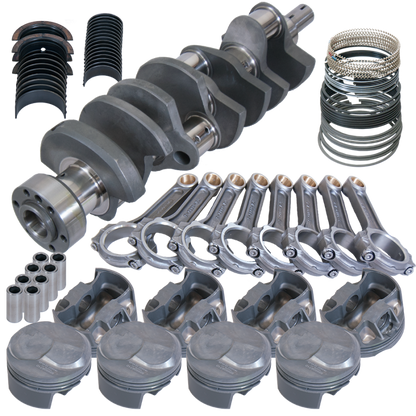 Eagle Chevy 454 1Pc 4.250in Crank 6.385in I-Beam Rods 43cc Dome 4.350in Pistons Rotating Assembly