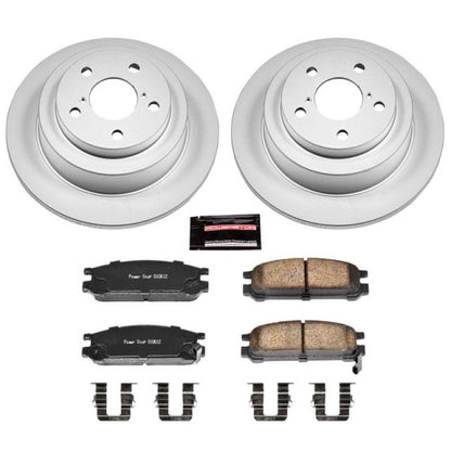 PowerStop Power Stop 93-96 Subaru Impreza Rear Z17 Evolution Geomet Coated Brake Kit