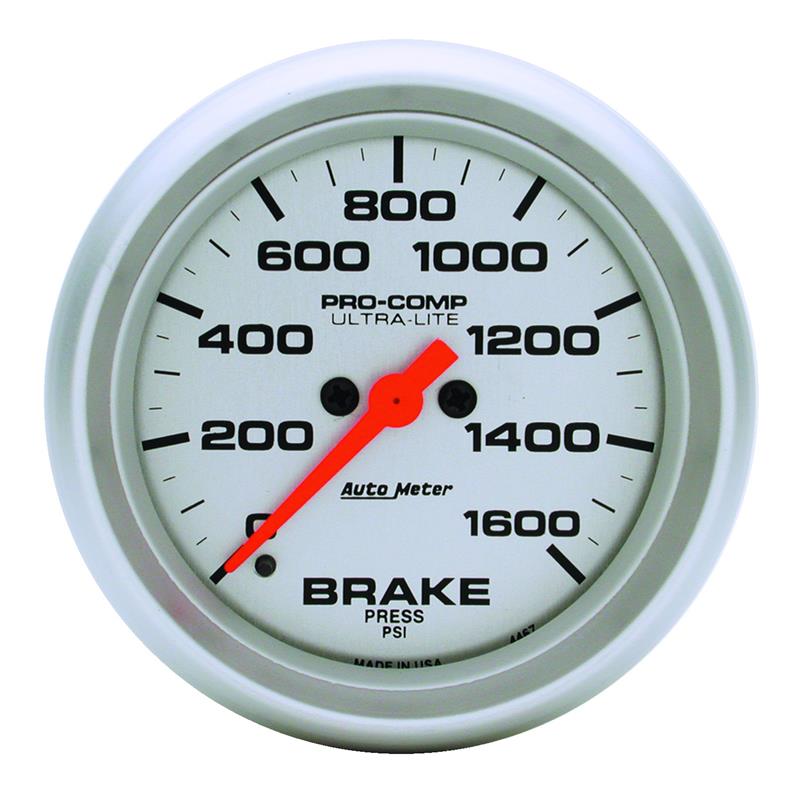 AutoMeter Gauge Brake Press 2-5/8in. 1600PSI Digital Stepper Motor Ultra-Lite