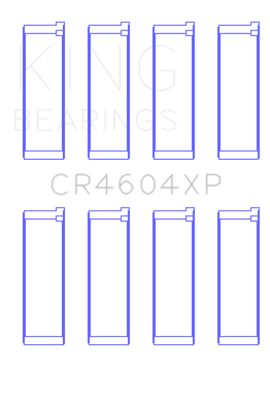 King Engine Bearings King 07-09 Mazdaspeed 3 L3-VDT MZR DISI (t) Duratec High Performance Rod Bearing Set - Size +.025mm