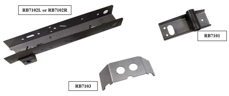 RustBuster Rust Buster 95-04 Toyota Tacoma Rear Frame Section - Left Side