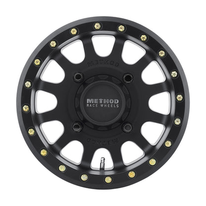 Method Wheels Method MR401 UTV Beadlock 15x6 / 5+1/53mm Offset / 4x136 / 106mm CB Matte Black Wheel