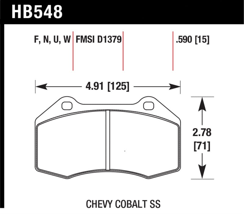 Hawk Performance Hawk Renault Clio / Cobalt SS HPS Street Front Brake Pads