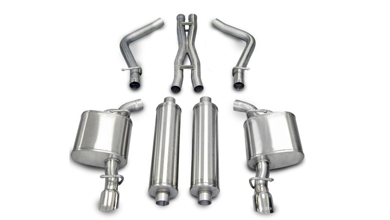 CORSA Performance Corsa 2005-2010 Dodge Charger No Towing Hitch R/T 5.7L V8 Polished Xtreme Cat-Back Exhaust