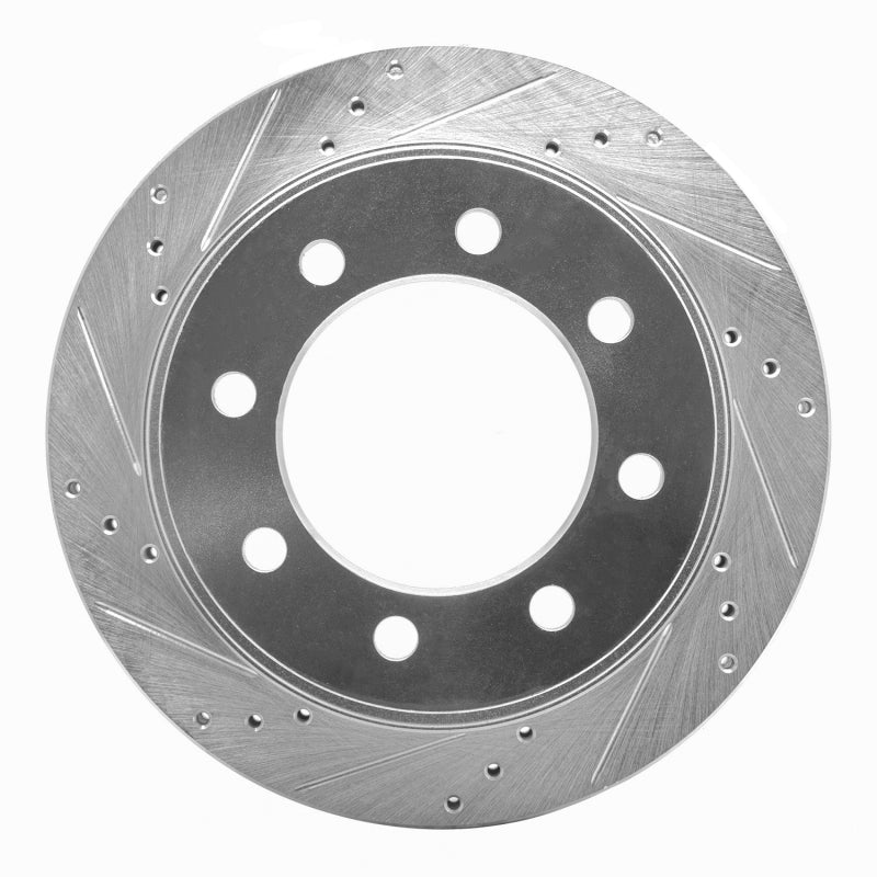 R1 Concepts R1 03-08 Dodge Ram 2500 Rear Left Drilled & Slotted Silver Brake Rotor