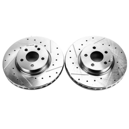 PowerStop Power Stop 17-19 Audi A4 Front Evolution Drilled & Slotted Rotors - Pair