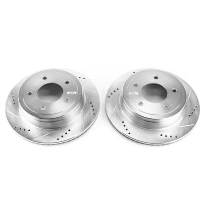PowerStop Power Stop 04-07 Ford E-150 Rear Evolution Drilled & Slotted Rotors - Pair