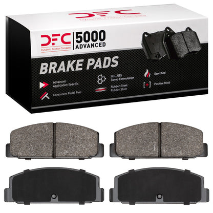 DFC 78-89 Chrysler Conquest Rear 5000 Advanced Semi Metallic Brake Pads