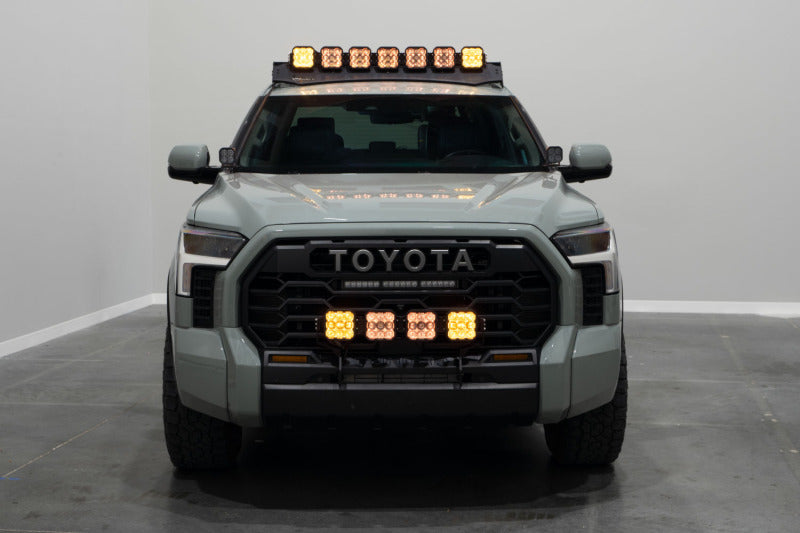 Diode Dynamics 2022 Toyota Tundra SS5 Grille CrossLink Lightbar Kit - Yellow Pro Combo
