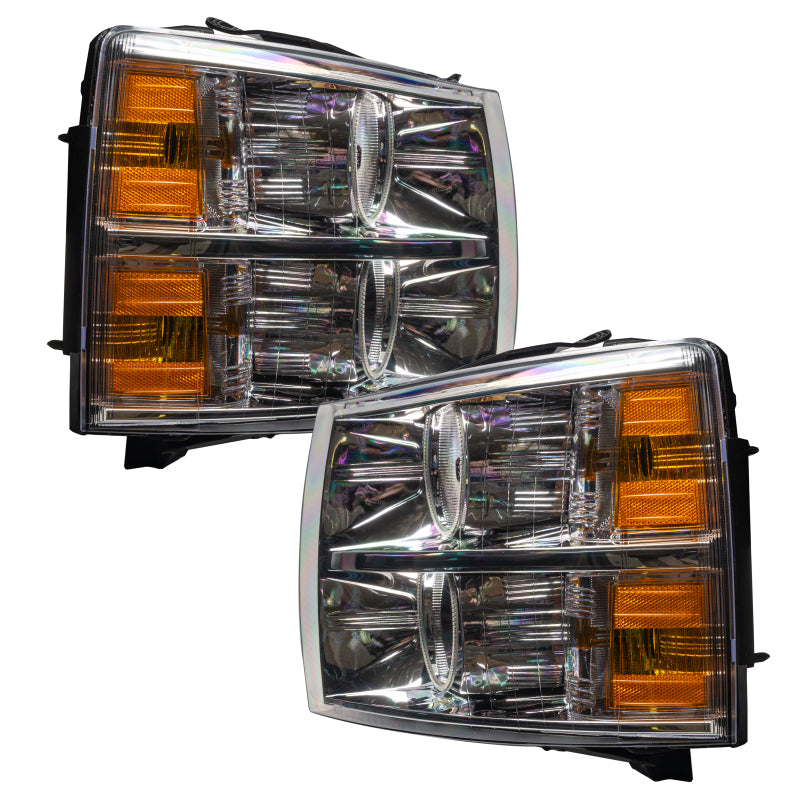 ORACLE Lighting Oracle 07-13 Chevrolet Silverado SMD HL - Round Style - ColorSHIFT w/ Simple Controller