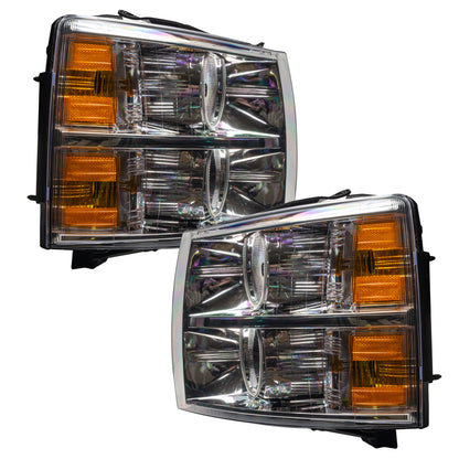 ORACLE Lighting Oracle 07-13 Chevrolet Silverado SMD HL - Round Style - ColorSHIFT w/ Simple Controller