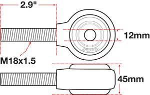 SPC Performance xAxis Rod End Ball Joint