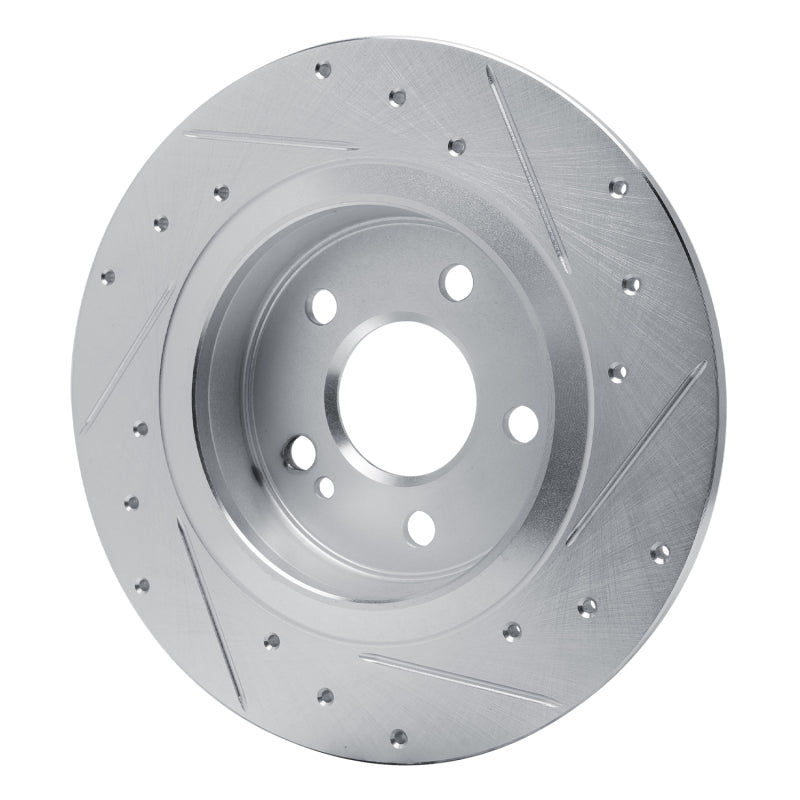 R1 Concepts R1 19-26 Mercedes-Benz A220 Rear Left Drilled & Slotted Silver Brake Rotor