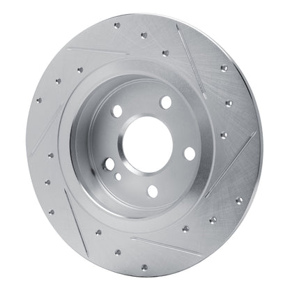 R1 Concepts R1 19-26 Mercedes-Benz A220 Rear Left Drilled & Slotted Silver Brake Rotor