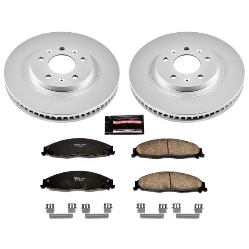 PowerStop Power Stop 03-07 Cadillac CTS Front Z17 Evolution Geomet Coated Brake Kit
