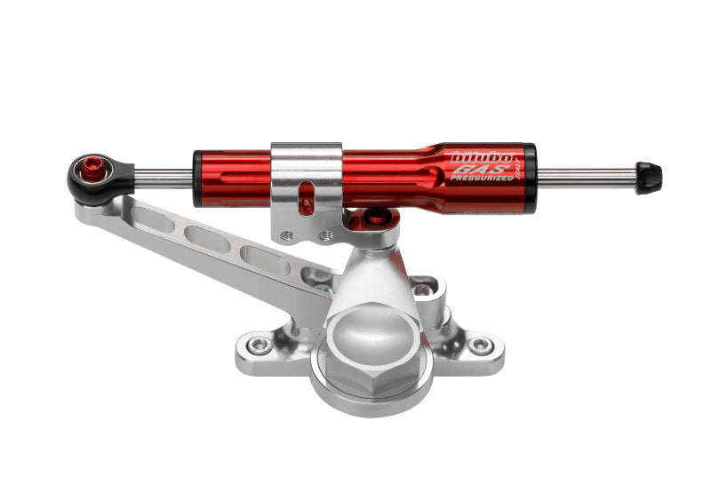 Bitubo Suspension Bitubo KITC Steering Damper Kit Under Instruments Mounting With Red Shock Absorber
