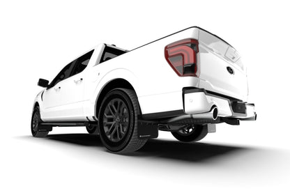 Rally Armor 21-26 Ford F-150 (Excl. Raptor) Black UR Mud Flap w/White Logo