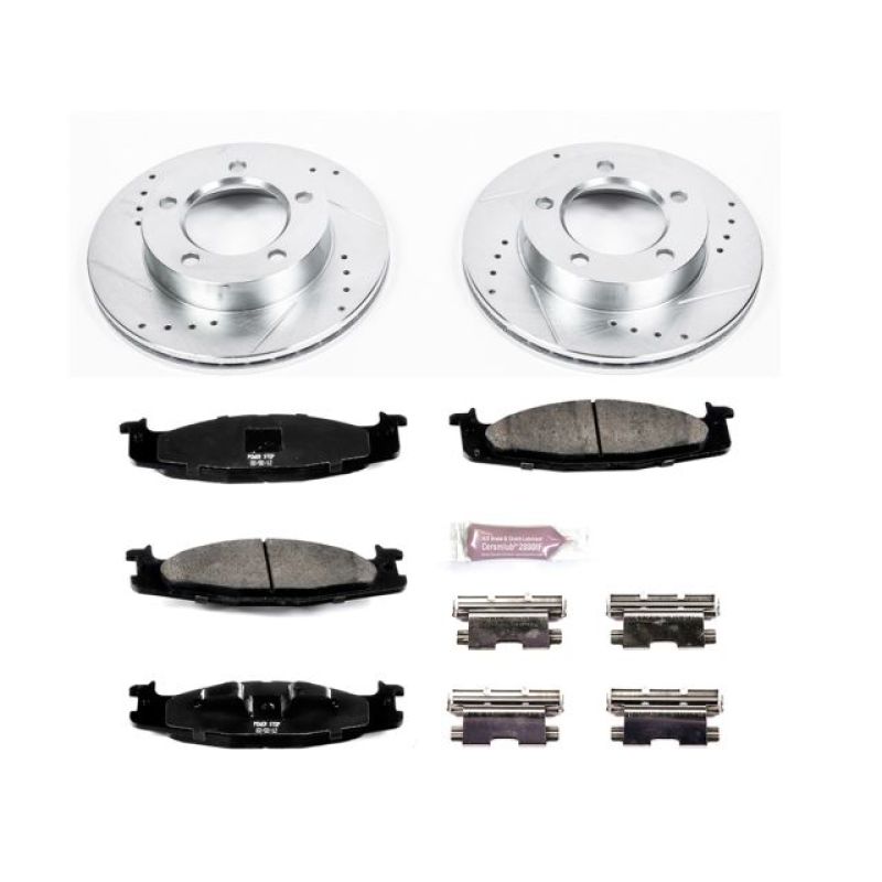PowerStop Power Stop 94-96 Ford Bronco Front Z23 Evolution Sport Brake Kit