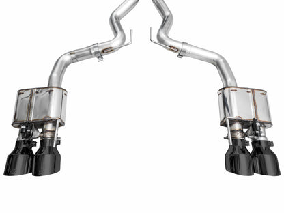 AWE Tuning 21-23 Ford Mustang Mach 1 SwitchPath Cat-Back Exhaust w/ Quad Diamond Black Tips