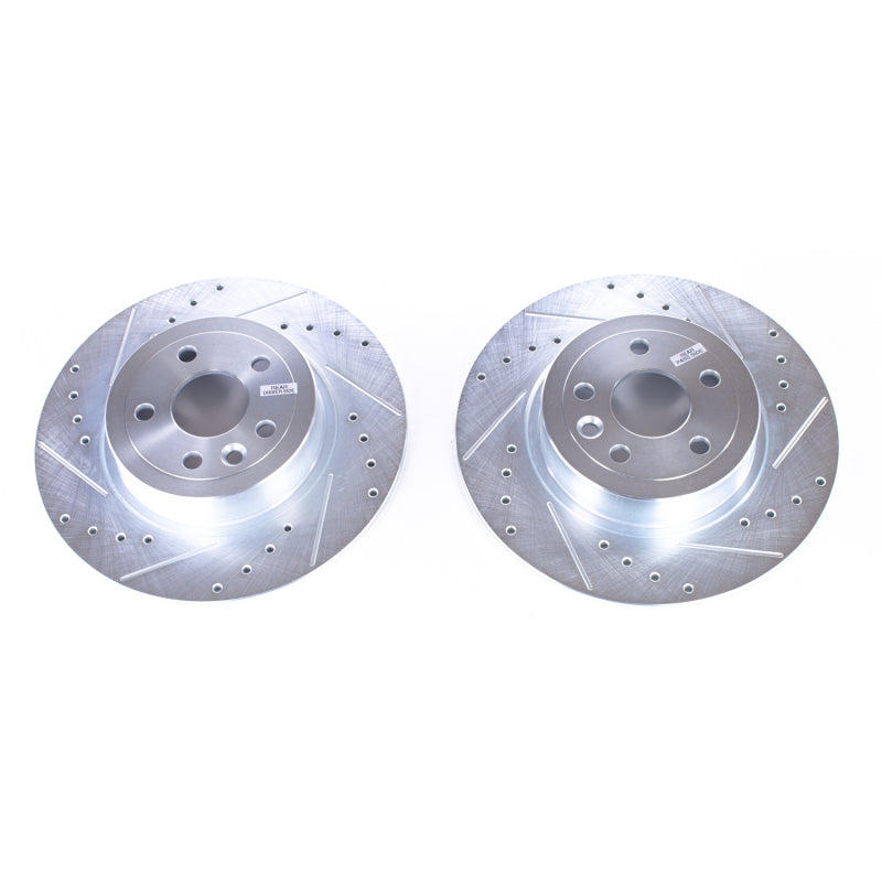 PowerStop Power Stop 16-18 Land Rover Range Rover Evoque Rear Evolution Drilled & Slotted Rotors - Pair