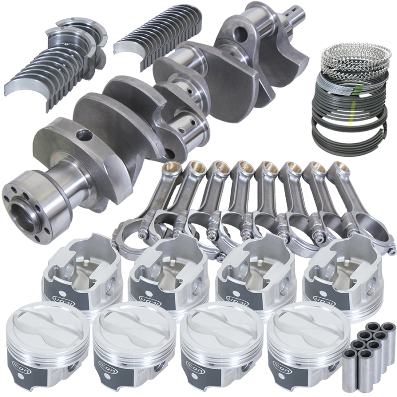 Eagle Chevy LT1350 1Pc 3.750in Crank 5.700in I-Beam Rods -18cc 4.060in Pistons Rotating Assembly