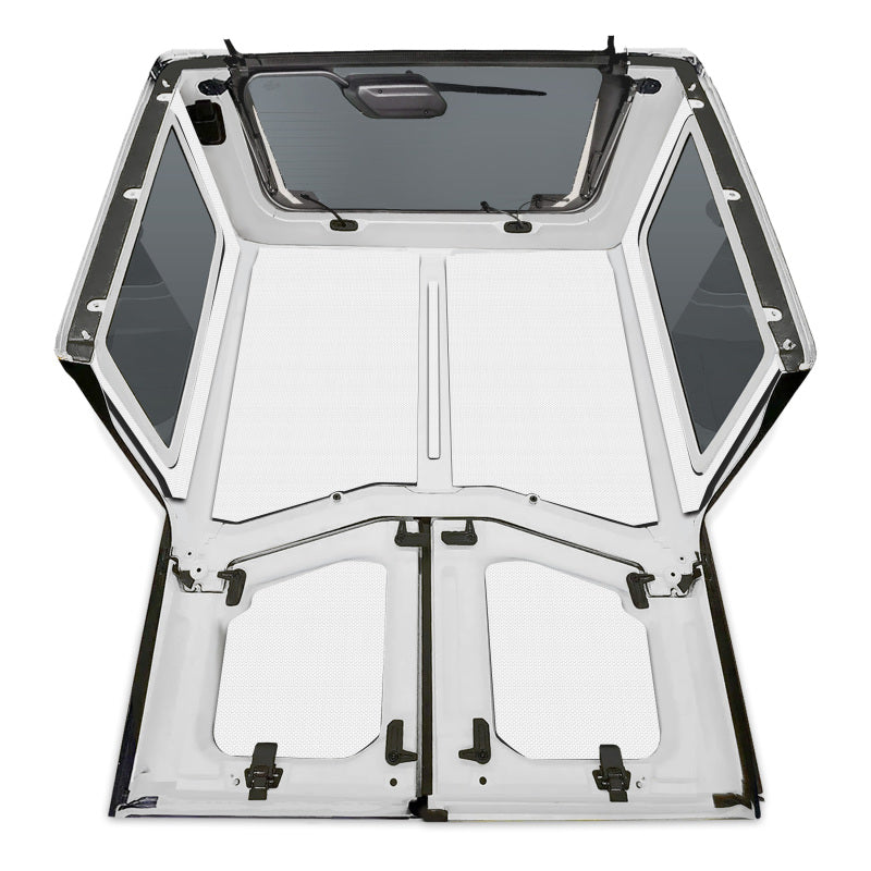 DEI 18-23 Jeep Wrangler JL 2-Door Boom Mat Complete Headliner Kit - 7 Piece - White