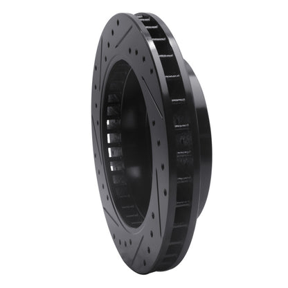 R1 Concepts R1 1988-2000 Cadillac Escalade Front Right Drilled & Slotted Black Brake Rotor
