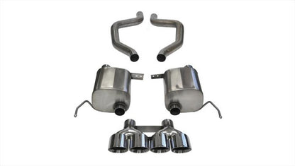 CORSA Performance Corsa 2017-2019 Corvette Z06 2.75in Axle Back Exhaust Polished Dual Rear Exit Quad 4.5in Tip (Sport)