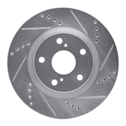 R1 Concepts R1 08-12 Renault TRAFIC (Mexico) Front Right Drilled & Slotted Silver Brake Rotor