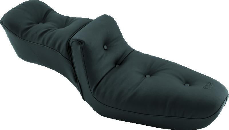 Mustang Motorcycle Mustang 82-03 Harley Sportster Duke 1PC Seat Regal - Black