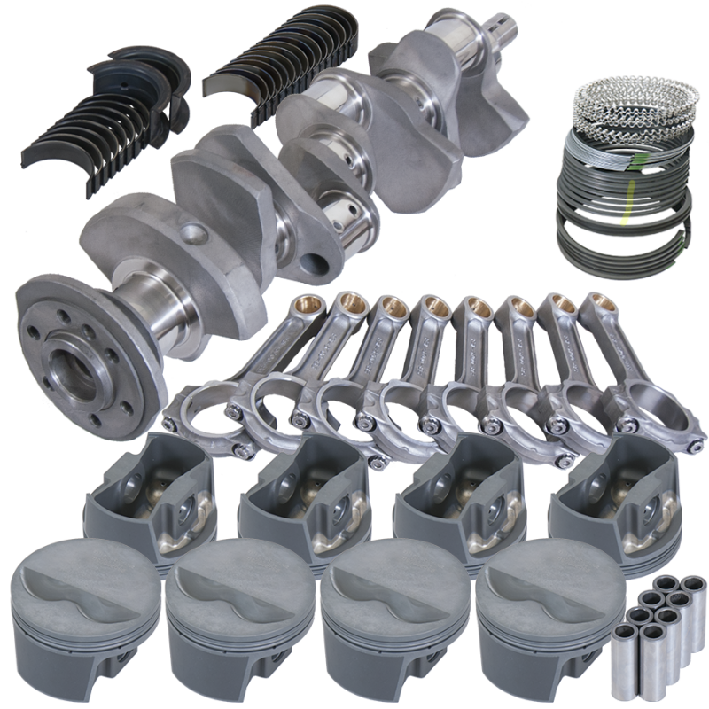Eagle Chevy 350 3.480in Crank 5.700in I-Beam Rods -5cc Flat Top 4.040in Pistons Rotating Assembly
