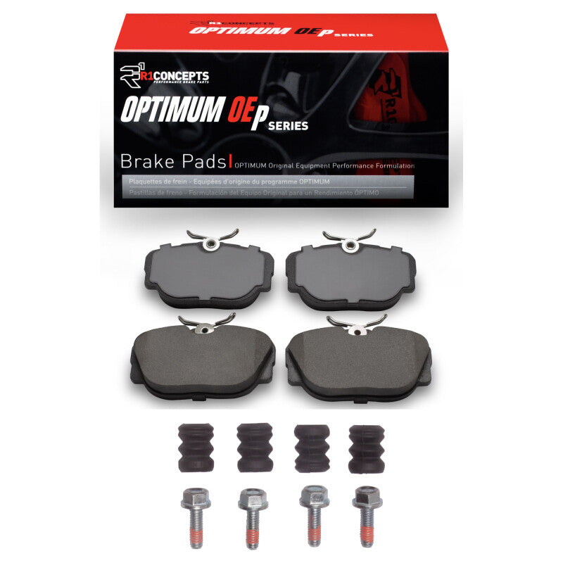 R1 Concepts R1 83-91 BMW 325I (USA/Canada) Front Optimum OE Pads & Hardware Kit