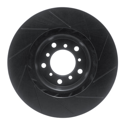R1 Concepts R1 01-06 BMW M3 Right Front Slotted Black Brake Rotor