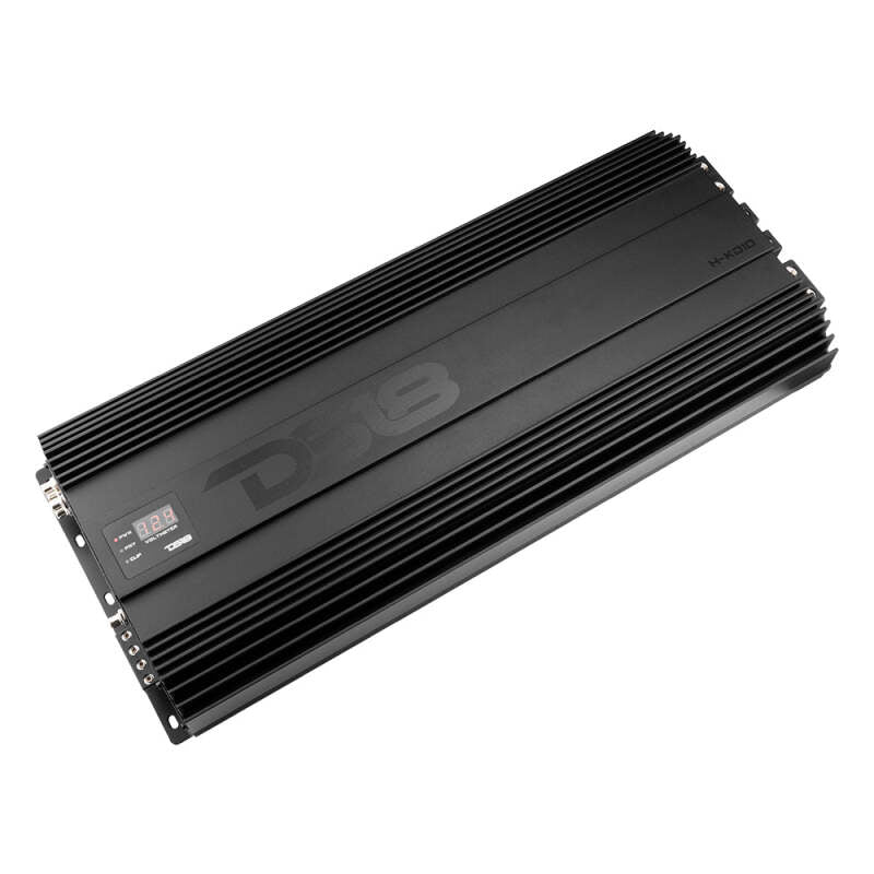 DS18 1-Chnl Amp 18000 Burst/0.67ohm 10000/1ohm 5800/2ohm 3500/4ohm Watts RMS w/ Voltmeter Black