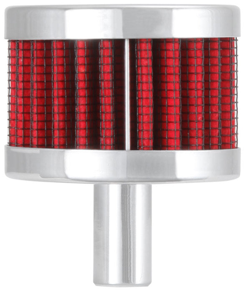 K&N Engineering K&N Steel Base Chrome Top Crankcase Vent Filter 1/2in. Vent / 2in. OD / 1-1/2in. Height