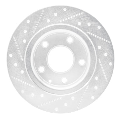 R1 Concepts R1 14-21 Mazda 6 Rear Right Drilled & Slotted Silver Brake Rotor