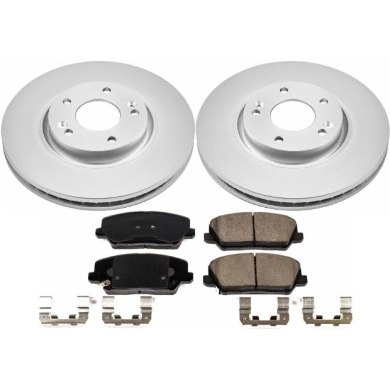 PowerStop Power Stop 16-17 Hyundai Veloster Front Z17 Evolution Geomet Coated Brake Kit