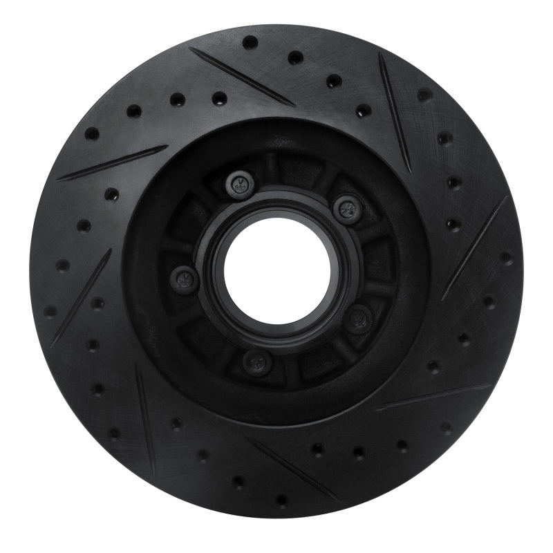 R1 Concepts R1 1995-1997 Ford Ranger (USA/Canada) Front Left Drilled & Slotted Black Brake Rotor