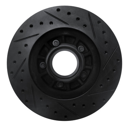 R1 Concepts R1 1995-1997 Ford Ranger (USA/Canada) Front Left Drilled & Slotted Black Brake Rotor