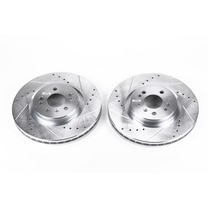 PowerStop Power Stop 07-09 Mercedes-Benz ML320 Front Evolution Drilled & Slotted Rotors - Pair
