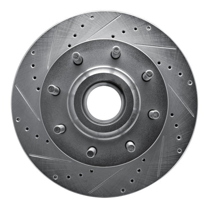 R1 Concepts R1 06-12 Ford F-250 2WD (Super Duty) Front Left Drilled & Slotted Silver Brake Rotor