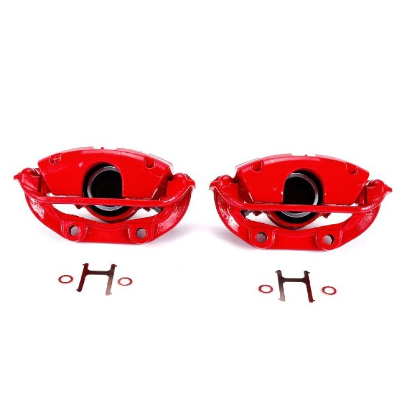 PowerStop Power Stop 94-96 Chevrolet Caprice Rear Red Calipers w/Brackets - Pair