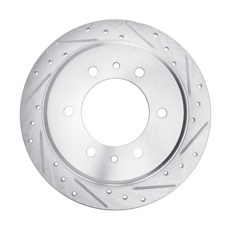 R1 Concepts R1 76-80 Chevrolet Luv Front Right Drilled & Slotted Silver Brake Rotor