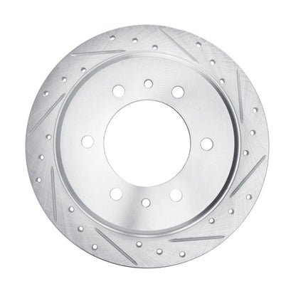R1 Concepts R1 80-82 Nissan 720 DATSUN Front Right Drilled & Slotted Silver Brake Rotor