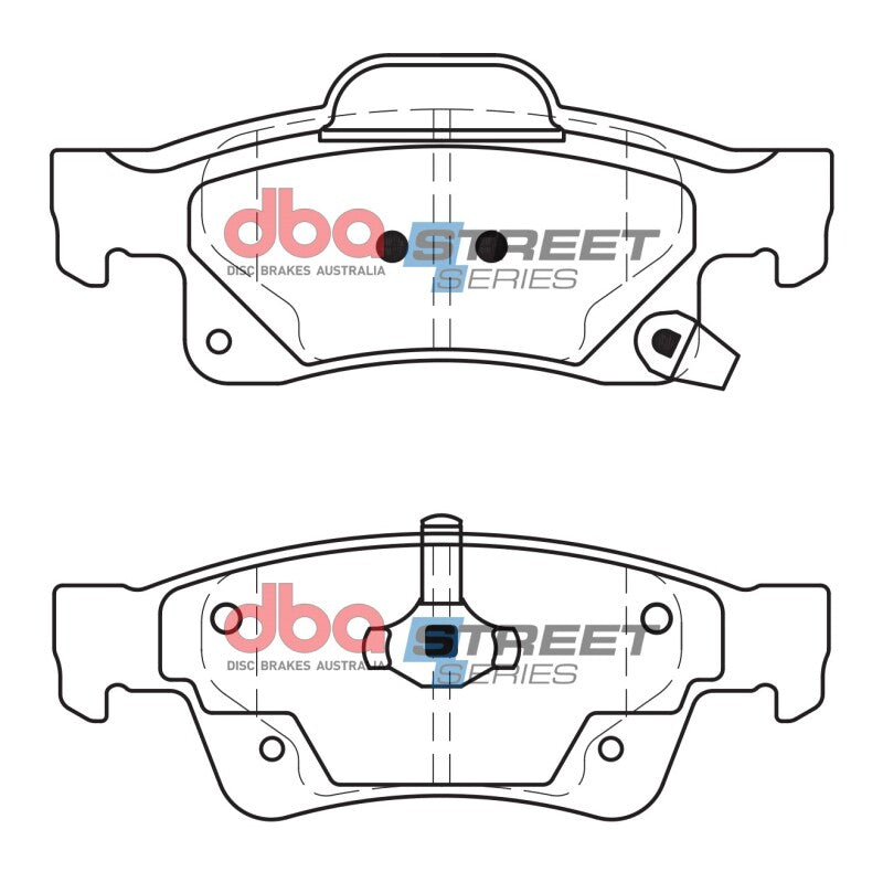 DBA 11-20 Dodge Durango (Solid Rear rotor) Street Series Rear Brake Pads