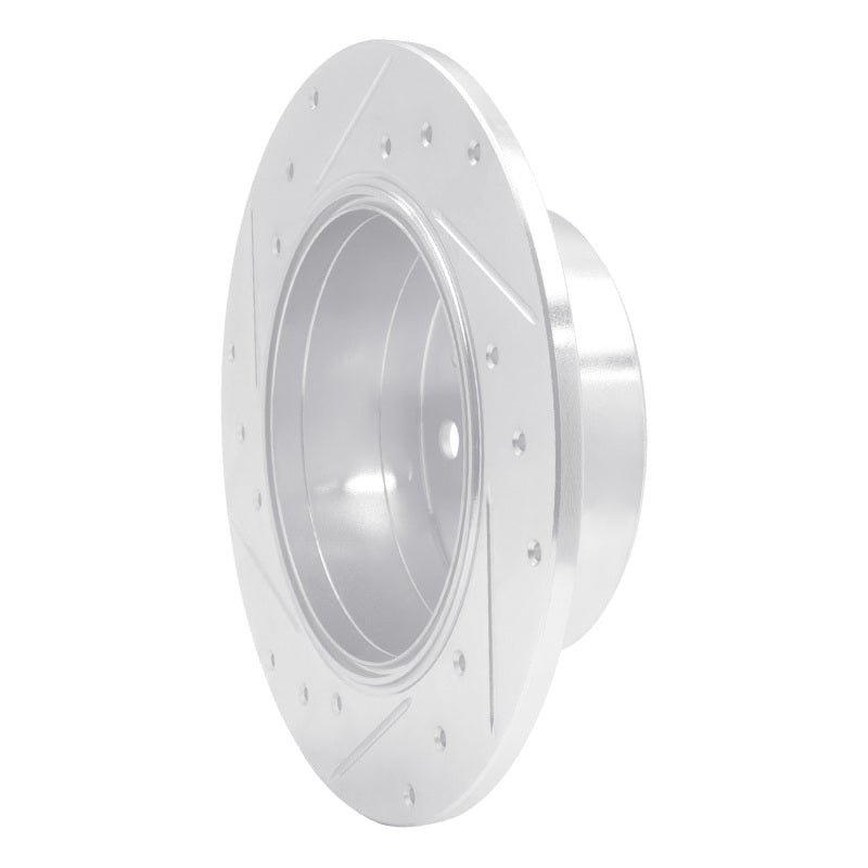 R1 Concepts R1 61-91 Mercedes-Benz 220D Rear Right Drilled & Slotted Silver Brake Rotor