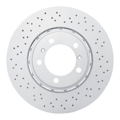 DFC 17-23 Porsche 718 Boxster Right Front Drilled Hi-Carbon Alloy Geomet Coated Rotor